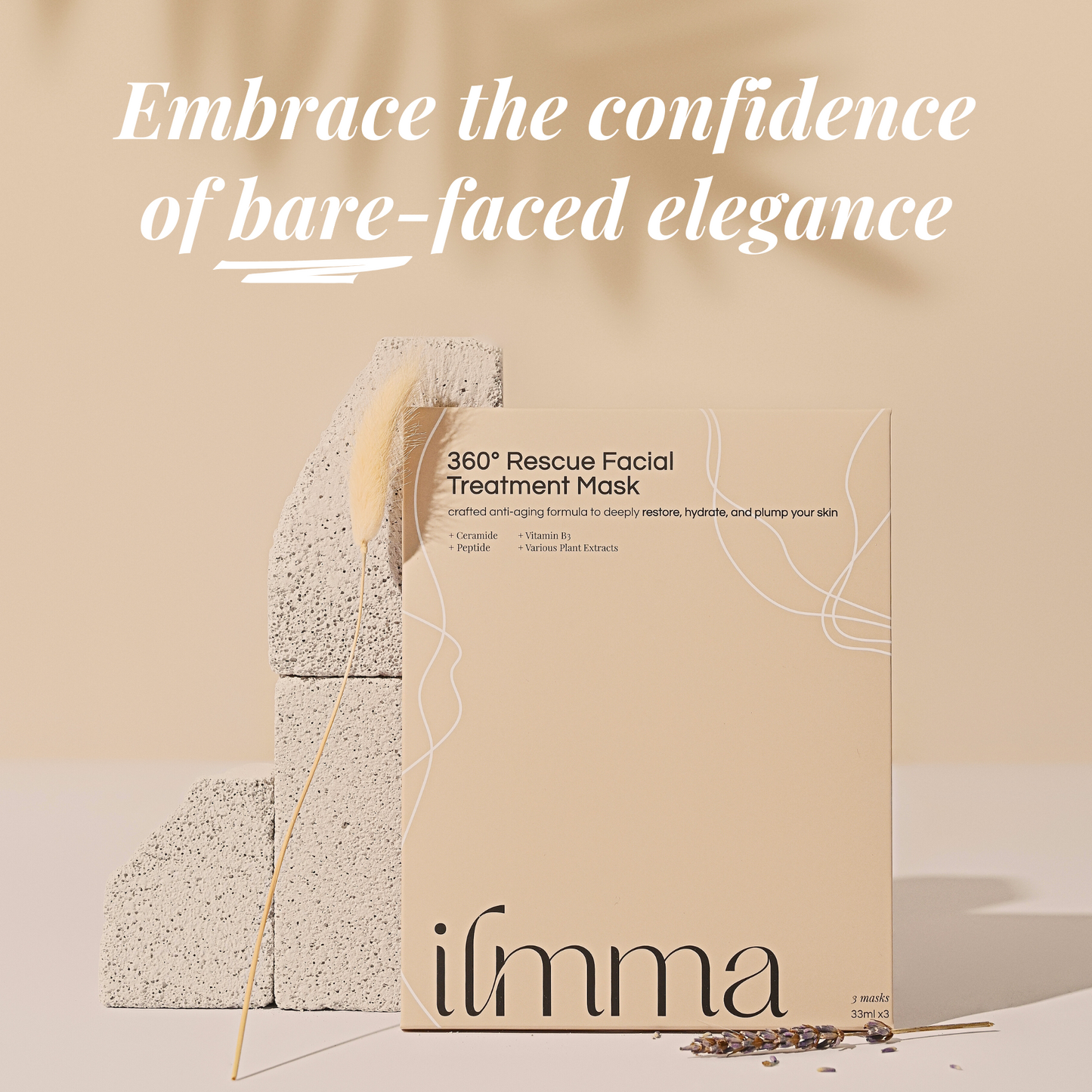 360° Rescue Facial Treatment Mask, 3 sheets